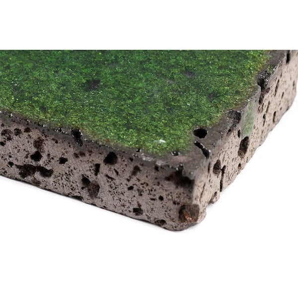 Ivy Hill Tile Magma Stone Green Brick 3 in. x 12 in. 19mm Glazed
