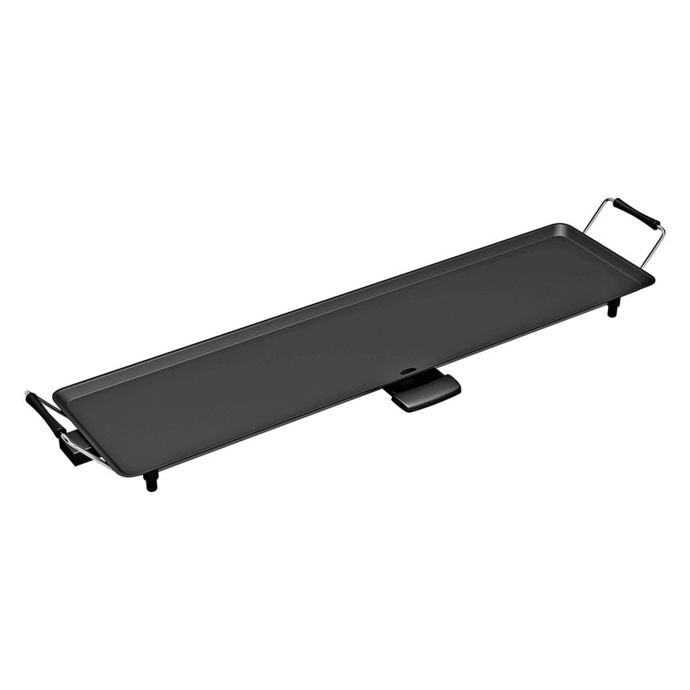 316 Sq. in. Black Electric Griddle with Adjustable Temperature