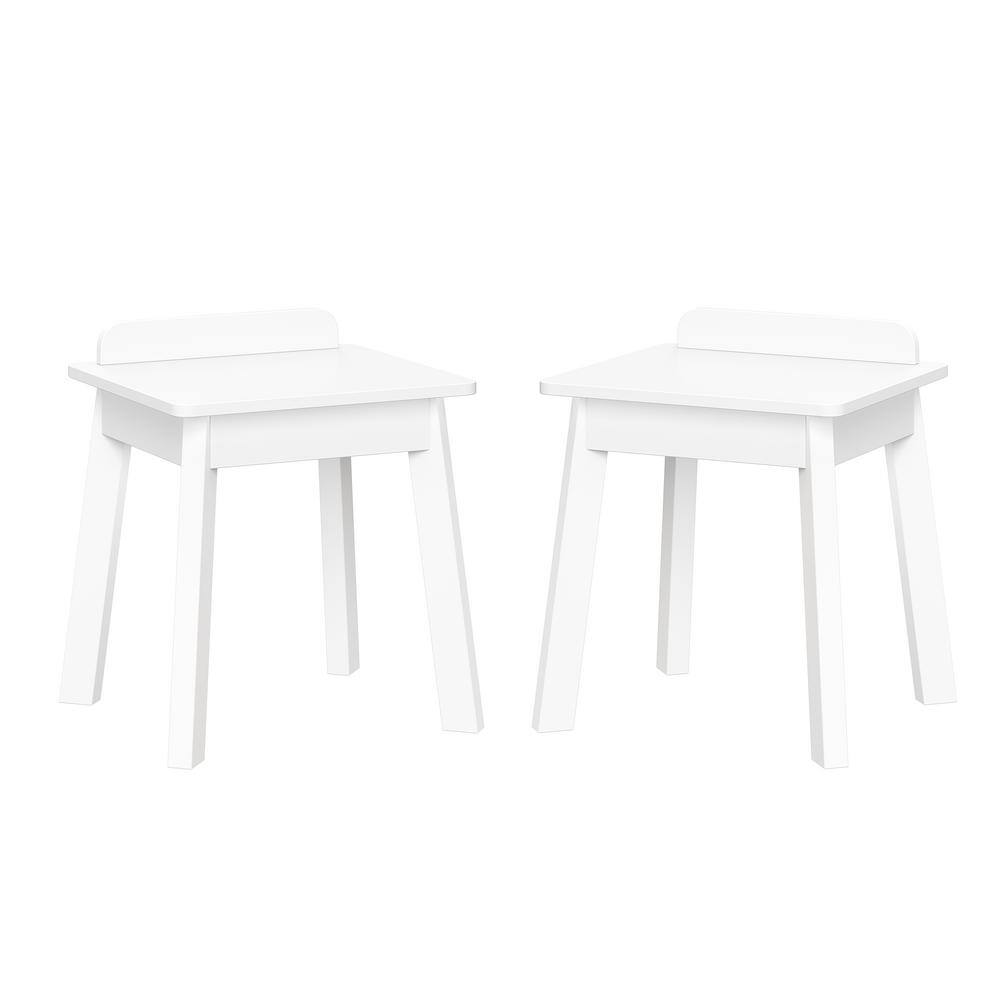 RiverRidge Home Kids White MDF Chair Set of 2 02417 The Home Depot