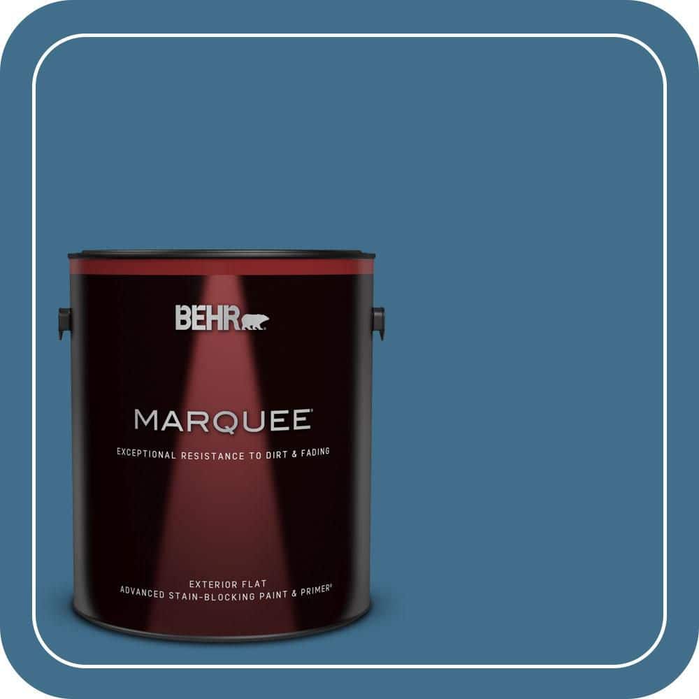 1 gal. #M500-5 Sojourn Blue Flat Exterior Paint & Primer price history on PriceWatchPro