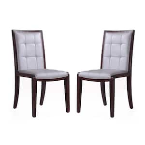 Executor Silver Faux Leather Dining Chair (Set of 2)