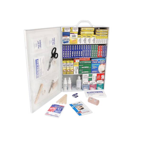 Rapid Care 1110-Piece 4 Shelf OSHA/ANSI First Aid Cabinet