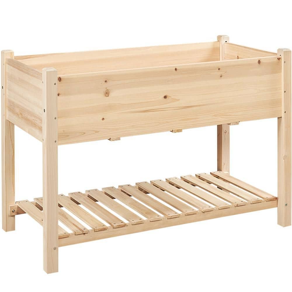 47 in. L x 22.5 in. W x 31.5 in. H Fir Wood Elevated Raised Garden Bed for Vegetables, Flowers and Herbs price history on PriceWatchPro