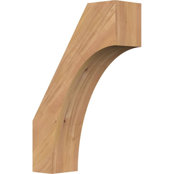 Ekena Millwork 5 1/2"W x 16"D x 24"H Westlake Smooth Knee Brace, Western Red Cedar