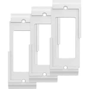 Derby Pure White 1-Gang Custom Single Decorator/Rocker Wall Plate (3-Pack)