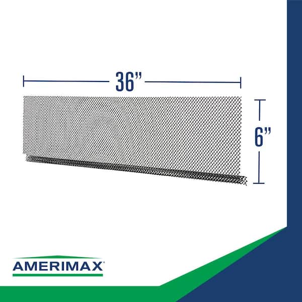 Metal Black Lock-in Gutter Guard Metal Black Lock-in Gutter Guard