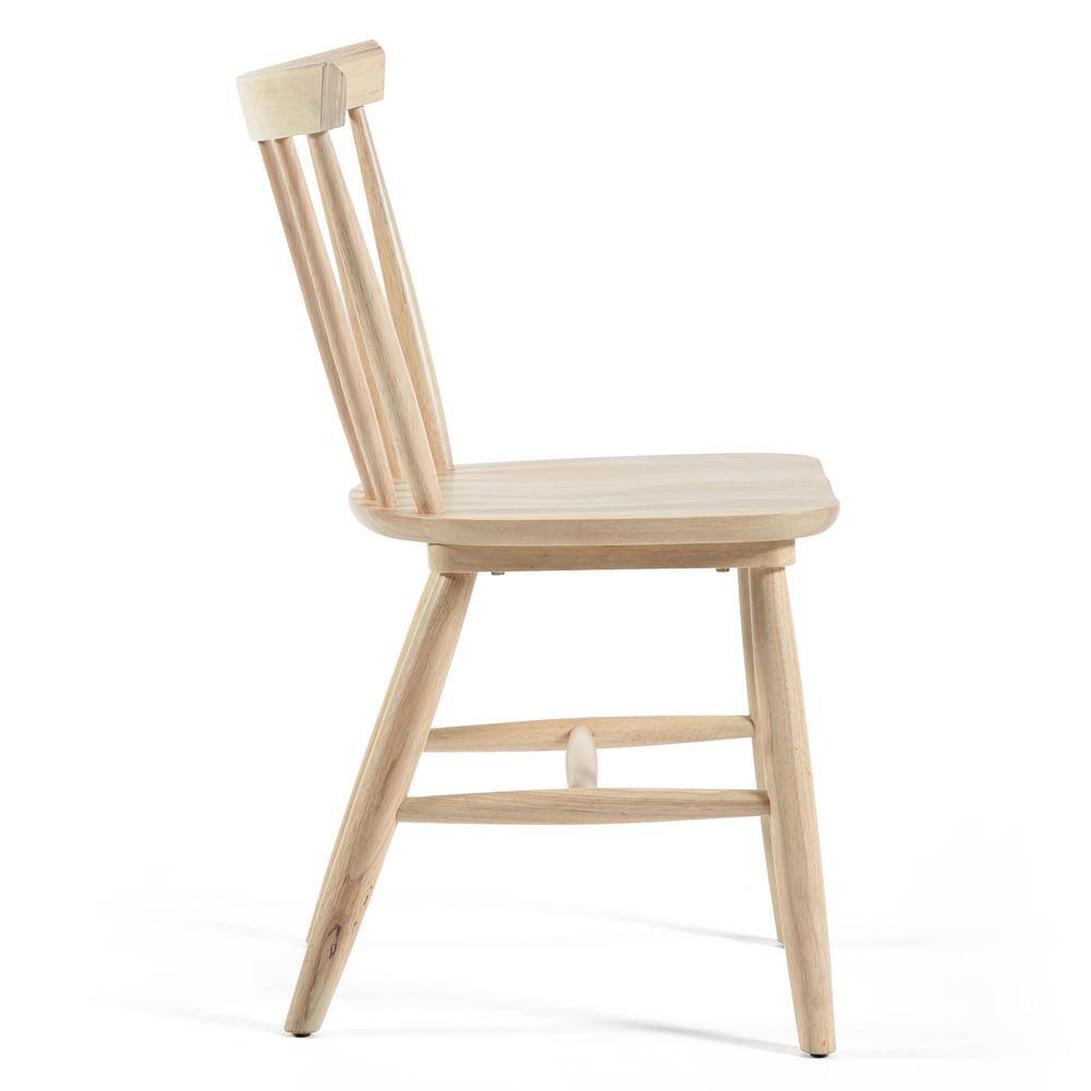 White Oak High Back Windsor Side Chair Set