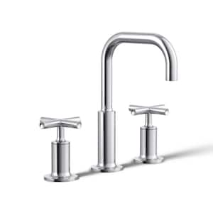 Purist 8 in. Widespread 2-Handle Bathroom Faucet in Polished Chrome