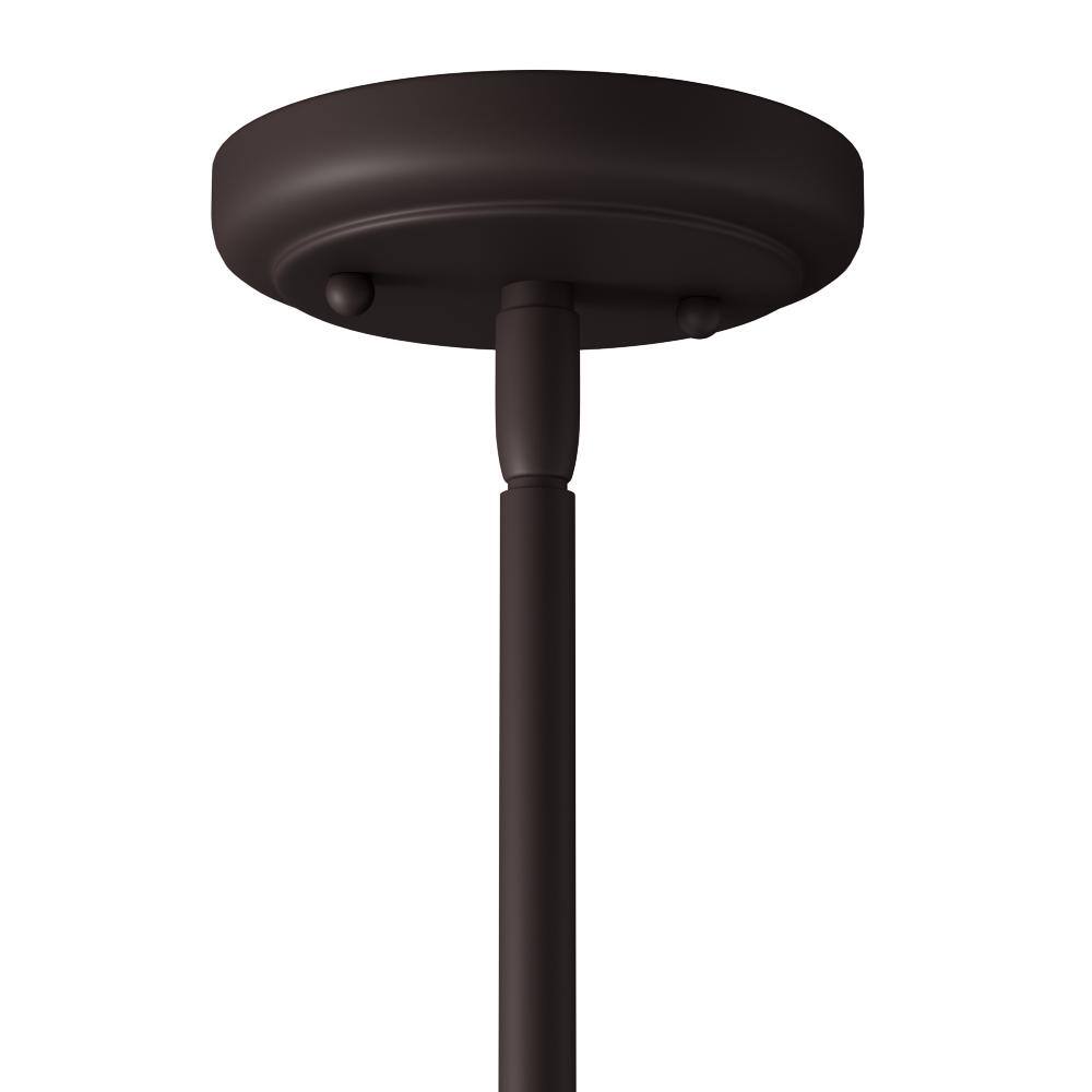 Manor Oil Rubbed Bronze Mini Pendant with Frosted Glass Shade