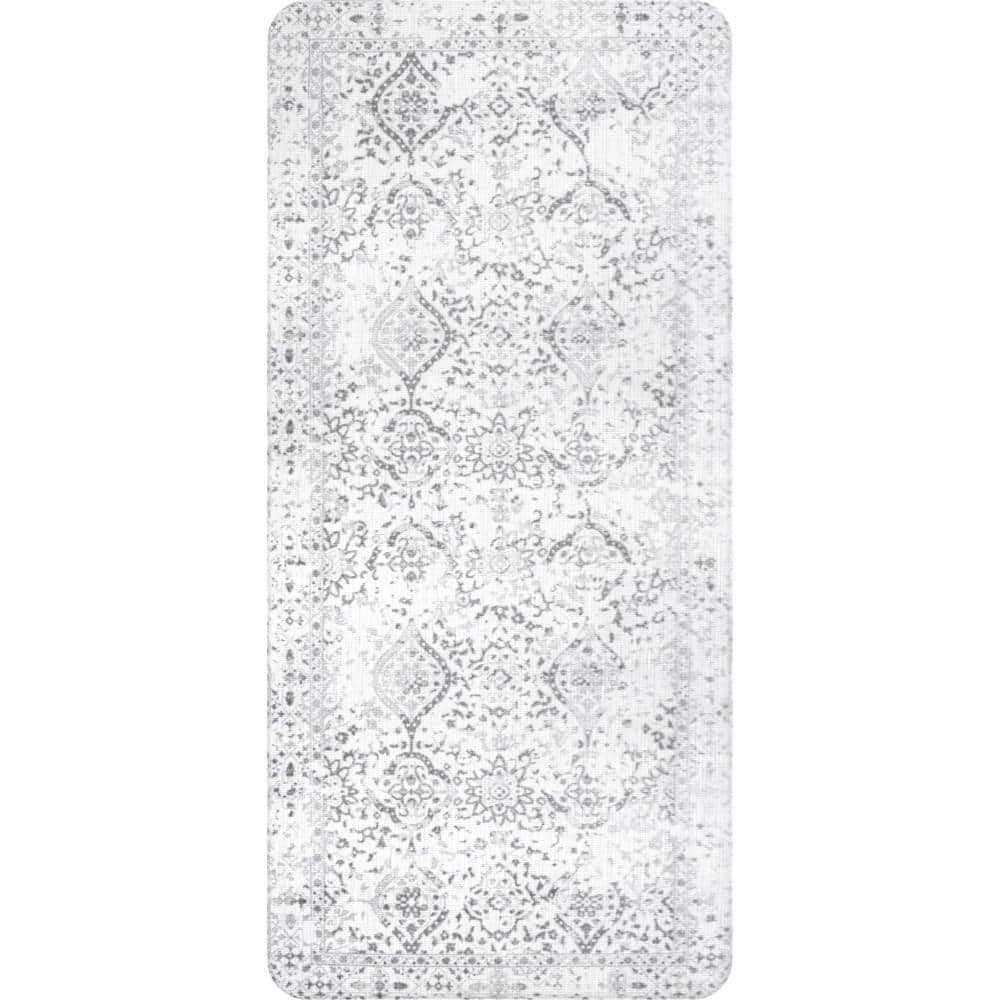Odell Light Gray 2 ft. x 3 ft. Oriental Anti Fatigue Kitchen or Laundry Room Area Rug Comfort Mat price history on PriceWatchPro