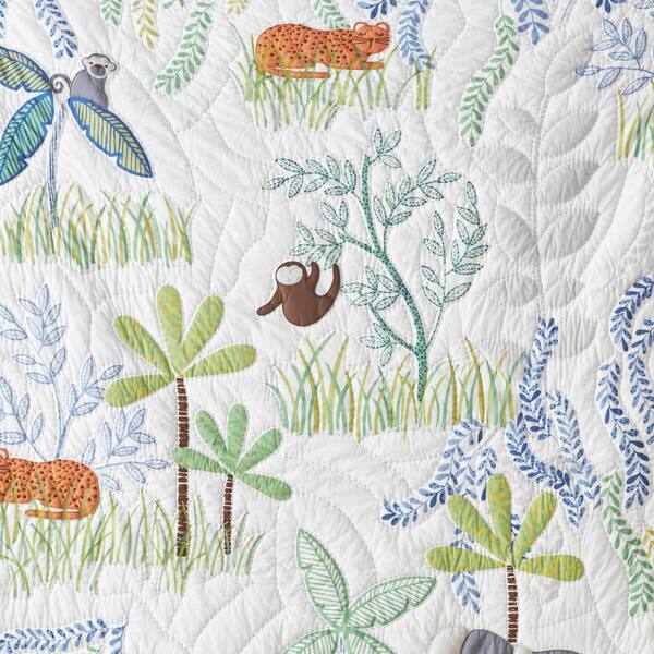 The Company Store Company Kids Jungle White Multi Twin