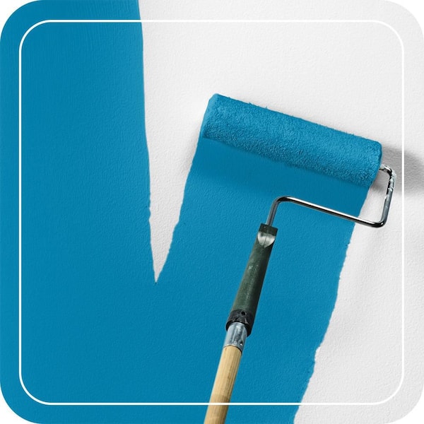 1 gal. #540B-7 Royal Peacock Semi-Gloss Enamel EcoMix Plant-Based Interior Paint & Primer