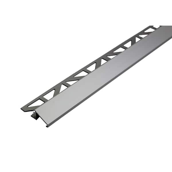 DURAL DURATRANS TC 0.5 in. D x 98.5 in. W x 98.4 in. L Transition Trim Aluminum Silver Molding and Transition Trim