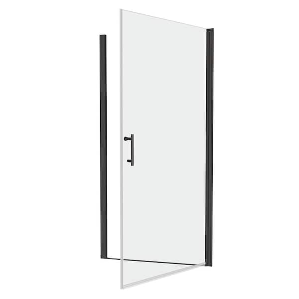 ZXDDMS 24-25in. W x 72 in. H Semi-Frameless Pivot Shower Door in