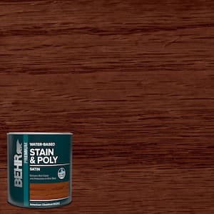 1 qt. #TIS-362 American Chestnut Satin Semi-Transparent Water-Based Interior Stain and Poly in One