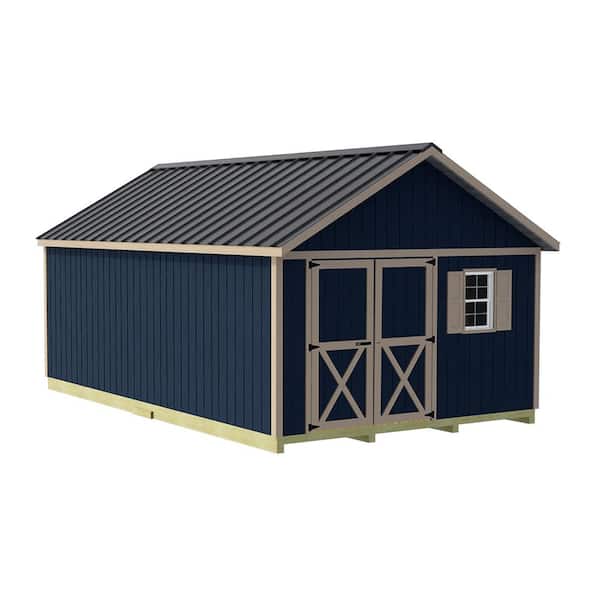 Best Barns Shedquarters 12 ft. x 20 ft. Wood Storage Shed Kit Featuring Tons of Space and FortressFloor (240 sq. ft.)