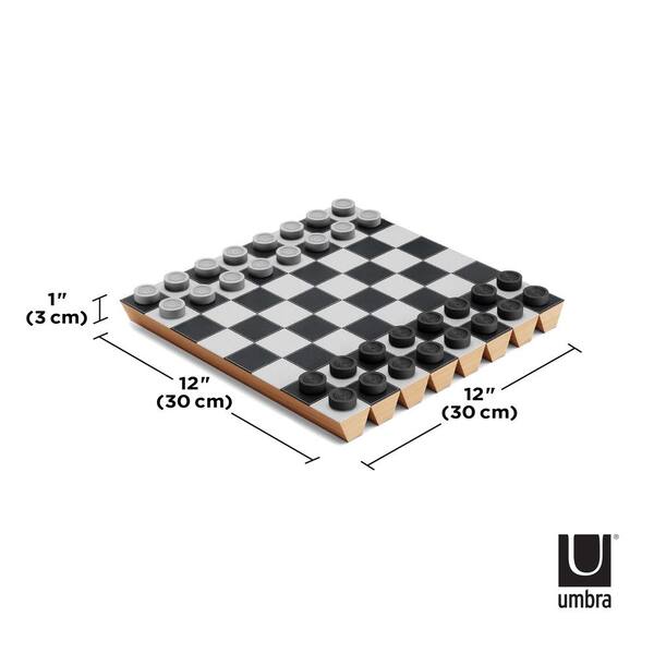 Umbra Wobble Chess Set Walnut 377601-656 - The Home Depot