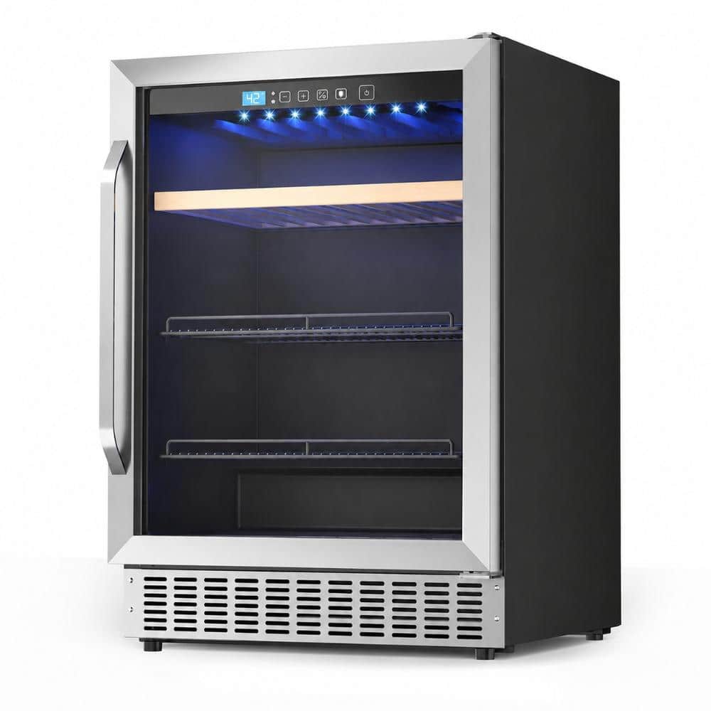 23.5 in. Beverage & Wine Combos with Glass Door, 37-64°F Cooling Under Counter Refrigerator, 15 Bottles & 118 Cans price history on PriceWatchPro