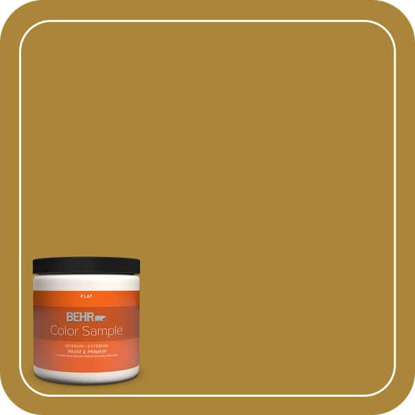 BEHR PREMIUM PLUS 8 oz. #S-H-370 Garden Sprout Flat Interior/Exterior Paint & Primer Color Sample