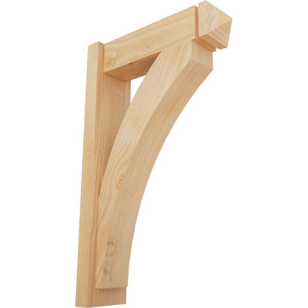 Ekena Millwork 6 in. x 32 in. x 20 in. Douglas Fir Thorton Arts and Crafts Rough Sawn Outlooker