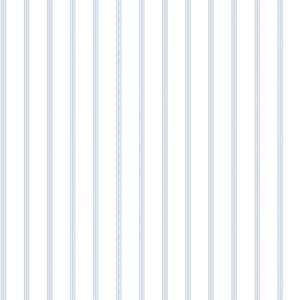 Smart Stripes Blue and White 2 Skinny Stripe Wallpaper