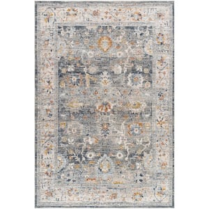 Beckham Medium Gray Medallion 8 ft. x 10 ft. Indoor Area Rug