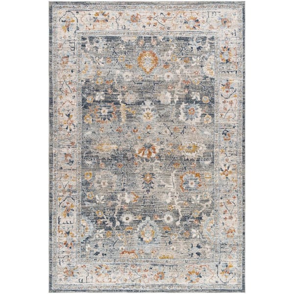 Livabliss Beckham Medium Gray Medallion 8 ft. x 10 ft. Indoor Area Rug
