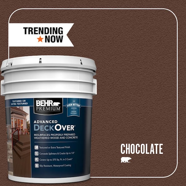5 gal. #SC-129 Chocolate Textured Solid Color Exterior Wood and Concrete Coating