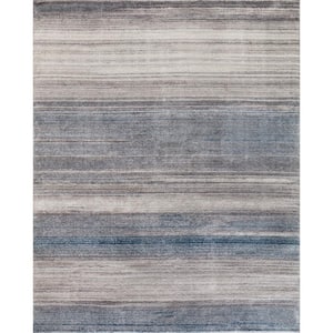 Moderno Blue Ombre 5 ft. x 7 ft. Contemporary Area Rug