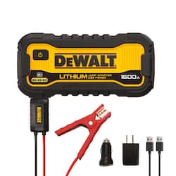 DEWALT 1600 Peak Amp Lithium Jump Starter with USB Power Bank