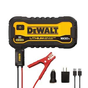 DEWALT 1600 Peak Amp Jump Starter with Digital Compressor and USB Power  Bank DXAEJ14 - The Home Depot