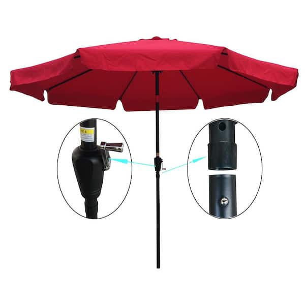 11 round offset patio umbrella with base 10 / 11 ft Patio Offset Umbrellas
