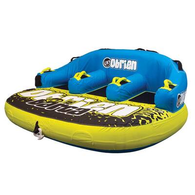 Barca 3 Kickback Inflatable 3-Person Rider Towable Boat Water Tube Raft