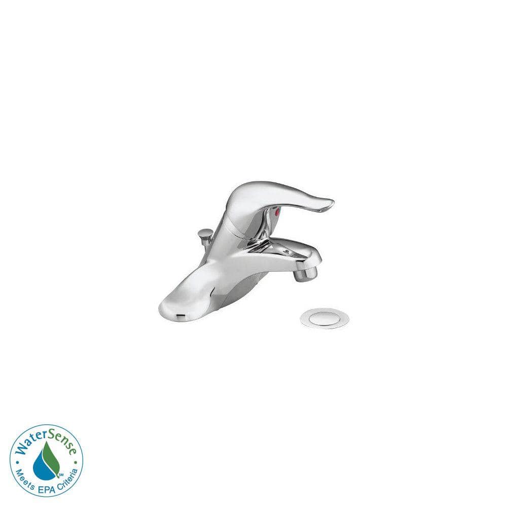Sleek Chrome Modern Centerset Bathroom Faucet with Ceramic Disc Valve