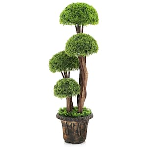 35 .5 in. 3FT Artificial Tree Fake Cedar Tree Faux Cypress Topiary Tree for Indoor Outdoor