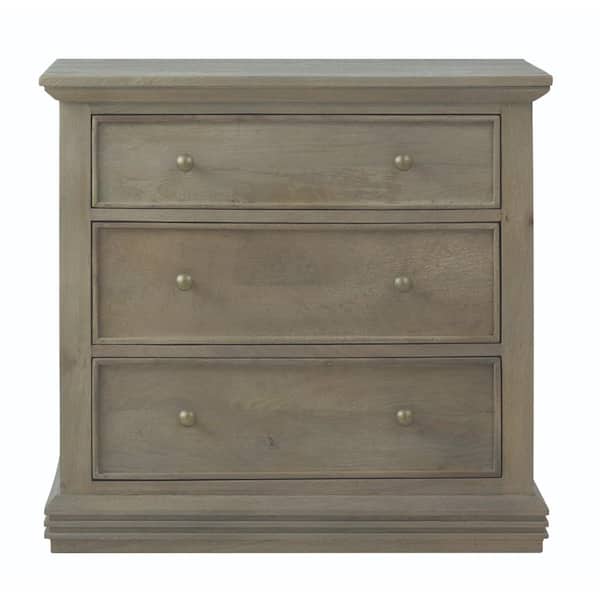 Home Decorators Collection Aldridge 3Drawer antique grey Nightstand