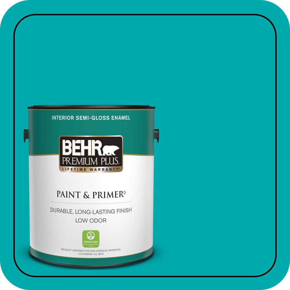 1 gal. #P460-5 Fiji Semi-Gloss Enamel Low Odor Interior Paint & Primer price history on PriceWatchPro