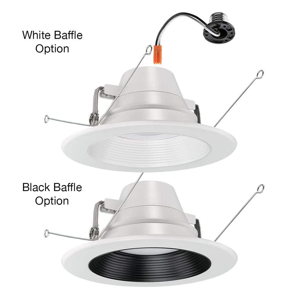 6 in. 30 Lighting Options Integrated LED Recessed Light Trim Adjustable CCT