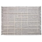 Linework 50 in. x 60 in. Gray/Natural Decorative Throw Blanket