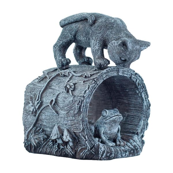 Resin Gutter Downspout Extension, Downspout Diverter Garden Statue, Splash Blocks for Plastic Gutters Downspouts Garden