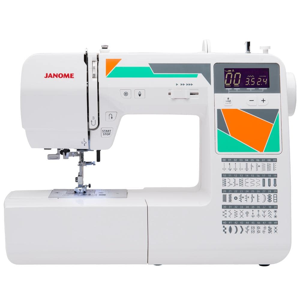 Janome HD1000 14-Stitch Heavy Duty Sewing Machine - White