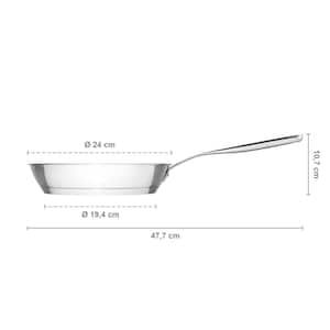 9.45 in, Stainless Steel Frying Pan