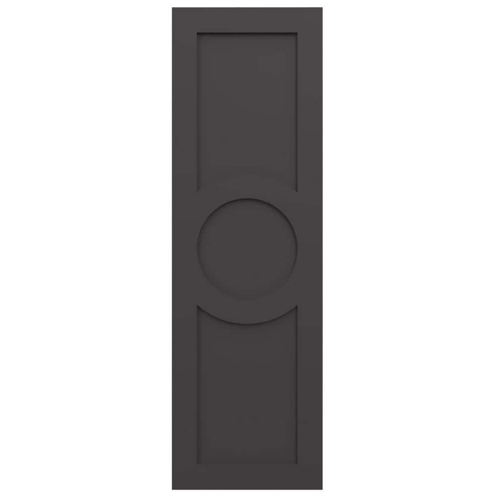 True Fit PVC 15 in. W x 62 in. H Raised Panel Vinyl Shutters Pair in Shadow Mountain price history on PriceWatchPro