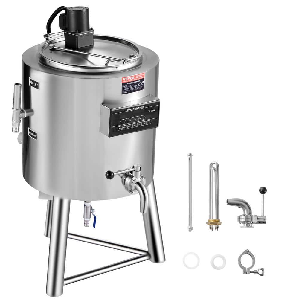 Milk Pasteurizer 50 L, Commercial Milk Pasteurization Machine, Food Grade 304 Stainless Steel