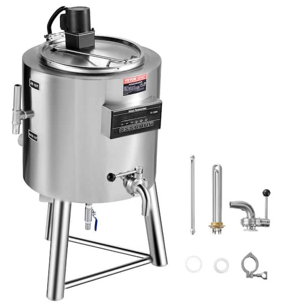 VEVOR Milk Pasteurizer 50 L, Commercial Milk Pasteurization Machine, Food Grade 304 Stainless Steel