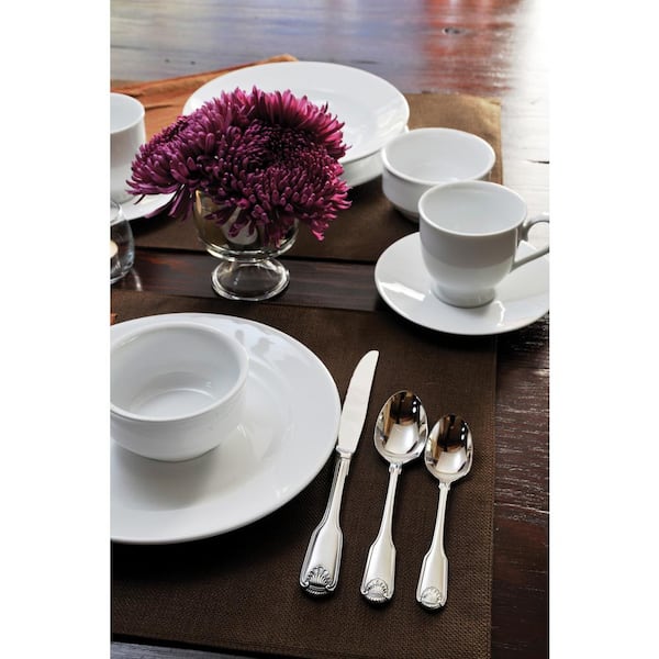 Classic Shell 18/10 Stainless Steel Dinner Forks (Set of 36)