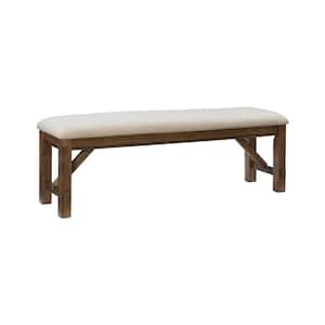 Powell Krause Rustic Umber Dining Bench