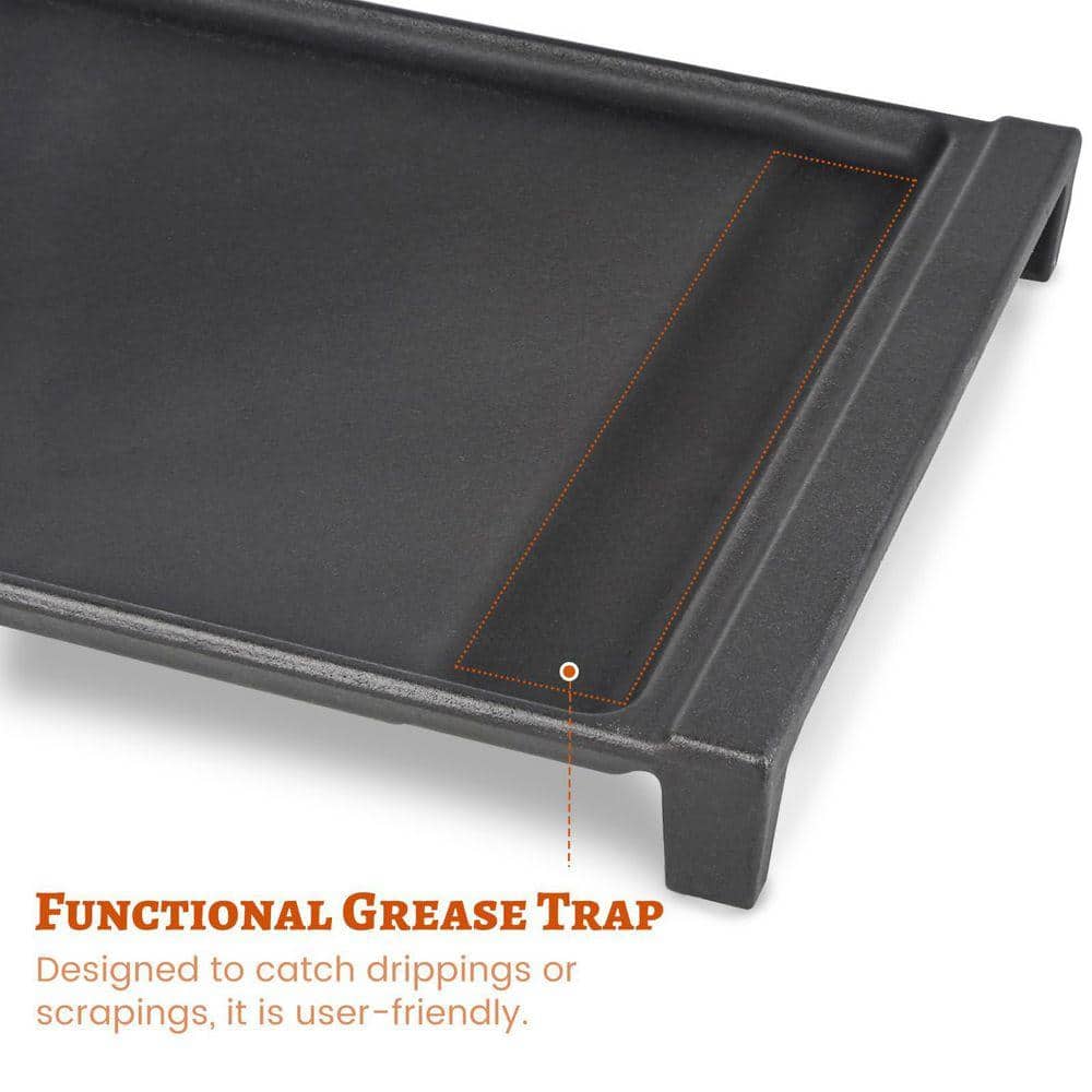 Gas Stove Cast Iron Griddle Pan - Thumbnail 4