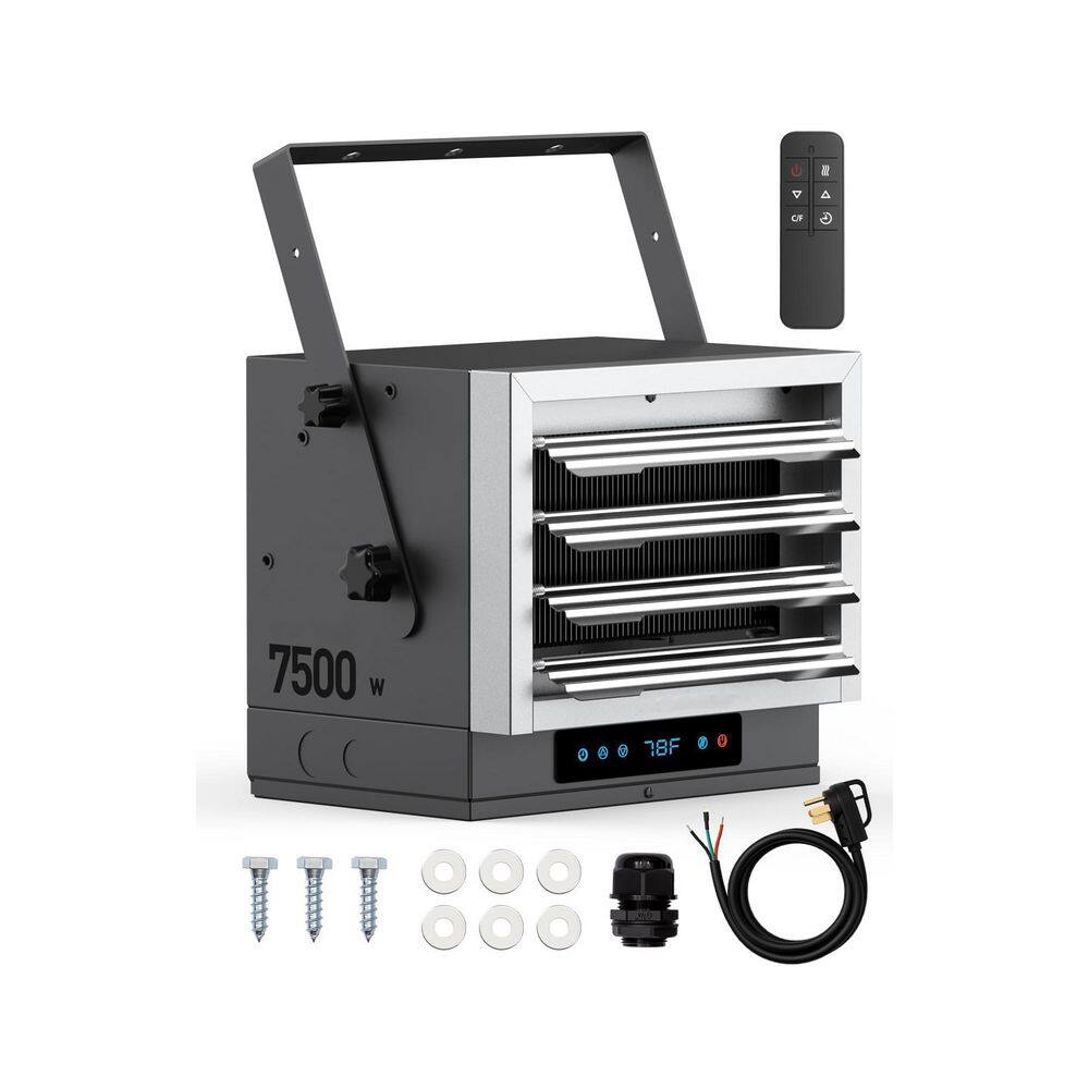7500 BTU Electric Fan-Forced Heater 240V Furnace with Digital Thermostat, ECO Mode, Timer, Ceiling Mount, 1 Piece price history on PriceWatchPro