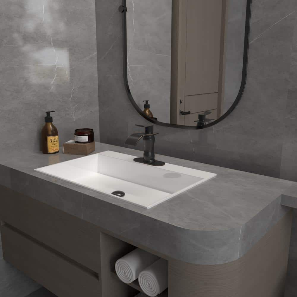 Oil Rubbed Bronze Single Handle Waterfall Bathroom Faucet